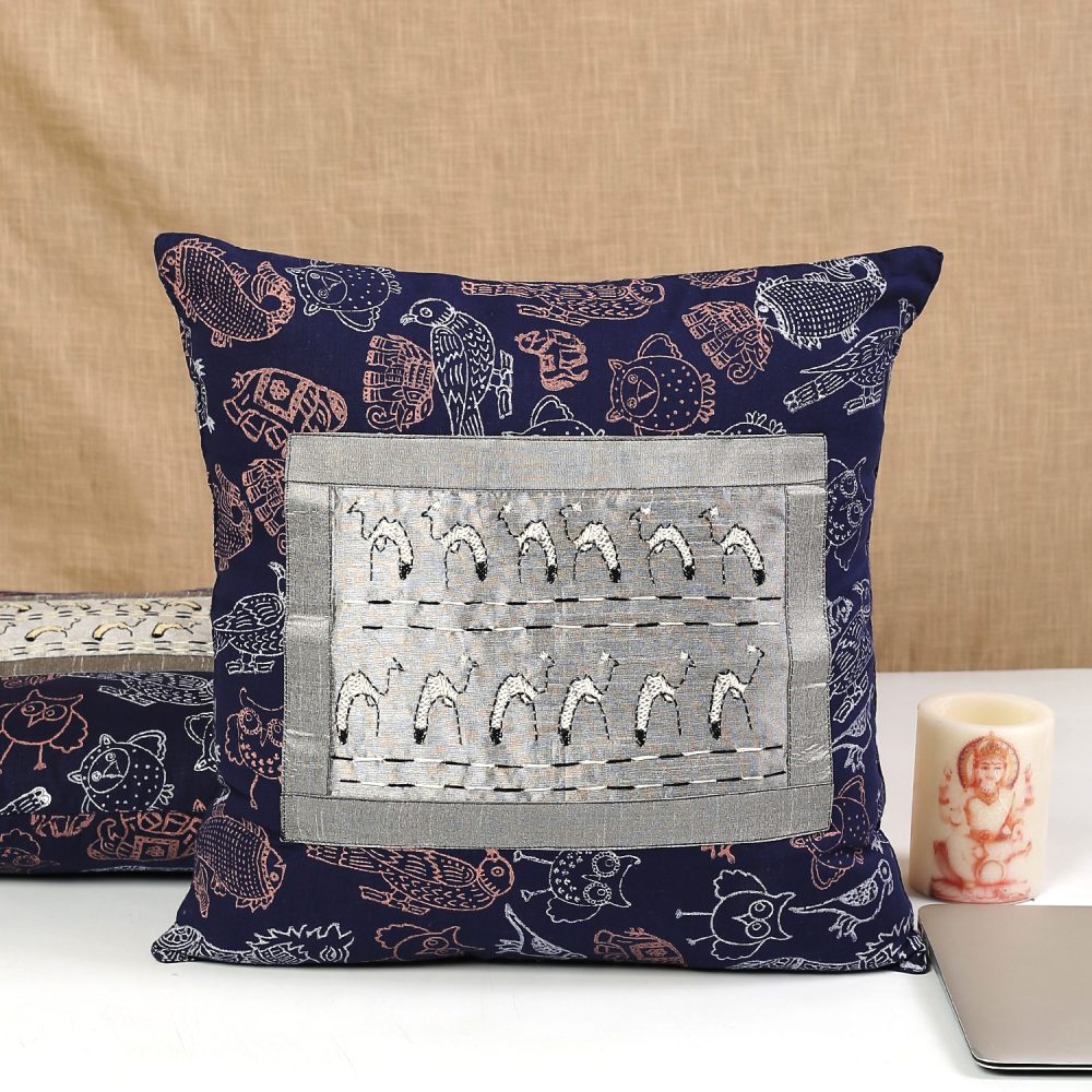 16" Cotton Hand Block Printed Cushion Covers Set of 2