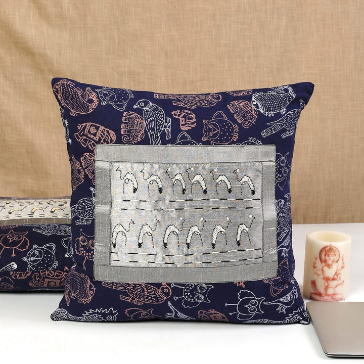 16" Cotton Hand Block Printed Cushion Covers Set of 2