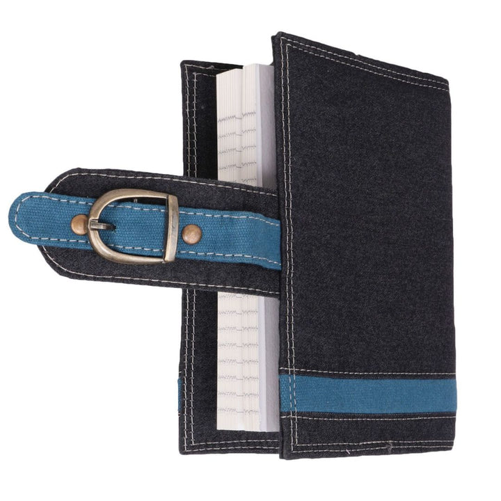 Indha Handcrafted Sustainable Denim Diary  | Denim Cover Diary | Corporate Gifting | Recycled Paper Diary | Rulled Line | 120 Pages Diary | Paper Diary
