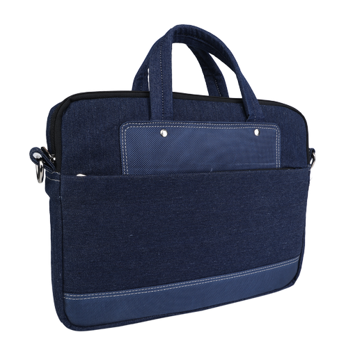 Indha Eco-Friendly Recycled Denim Laptop Bag – A Sustainable and Trendy Carry-All for Work, Travel, and Everyday Use