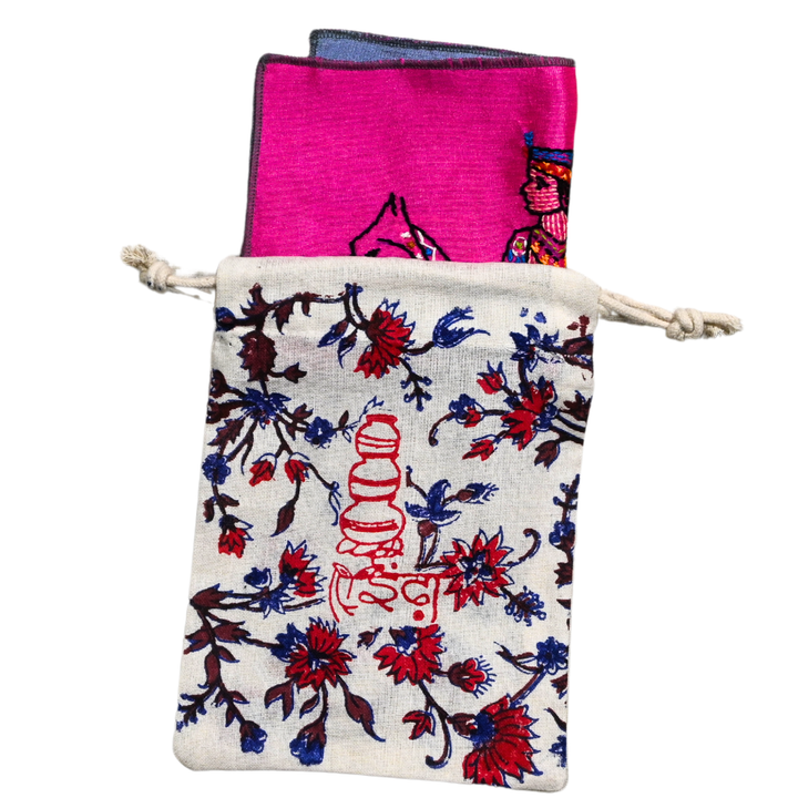 Indha Kachhi Ghodi Hand Embroidery Panel – Folk Horse Motif on Dupion Silk | DIY Decor | Cultural Gift