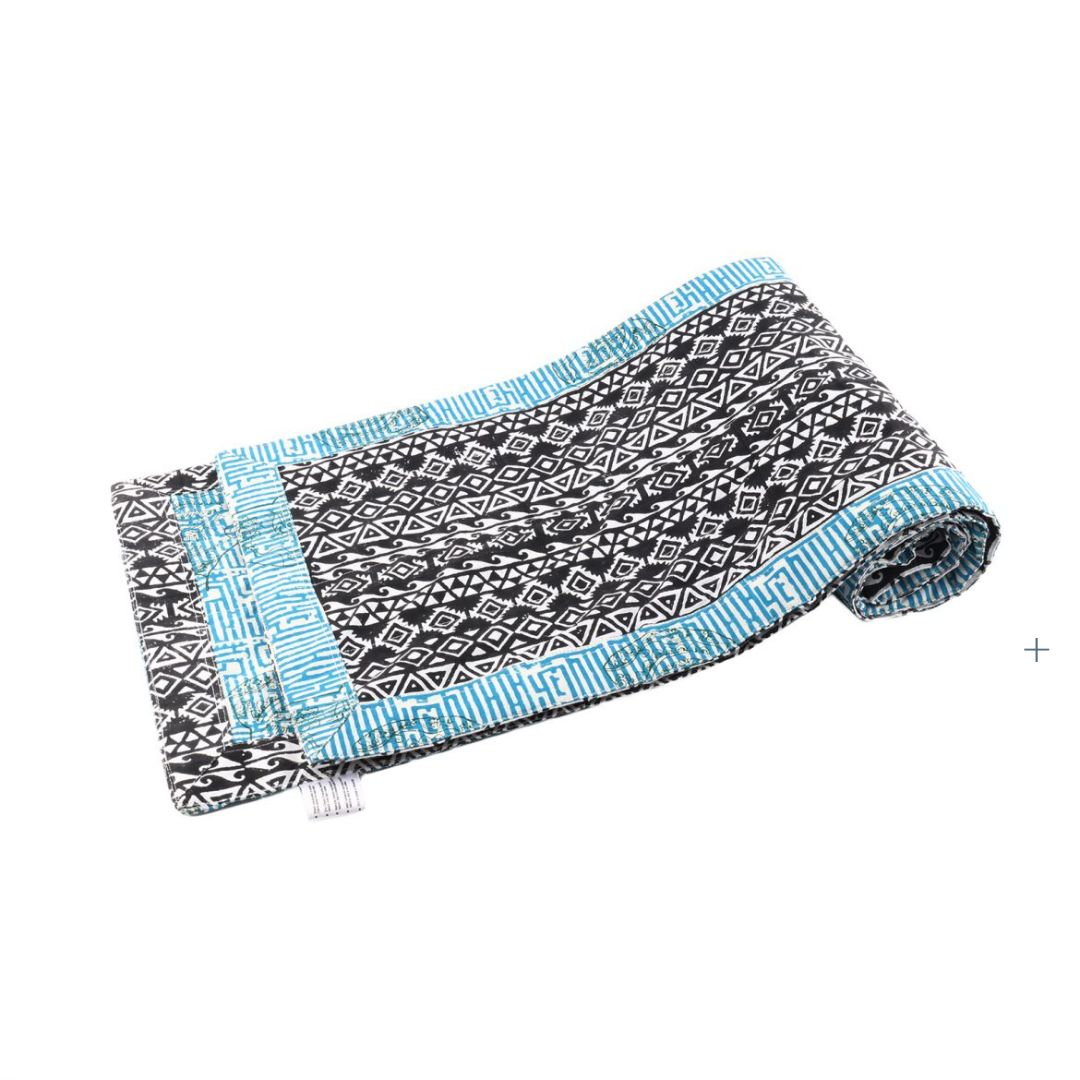 Cotton Hand Block Printed 6 Seater Center Dining Table Runner for Home/Living Room