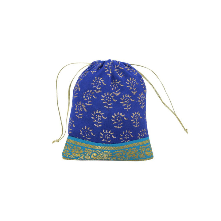 Block Printed Potli Pouch Set of 5
