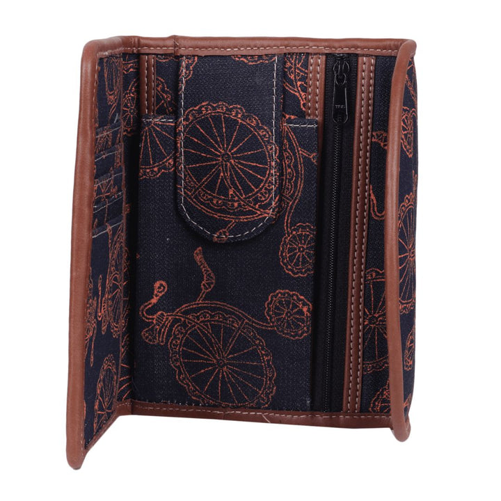 Indha Handcrafted Block Printed Card Holder | Mobile Case | Clutch Purse | Utility Clutch | Denim Clutch