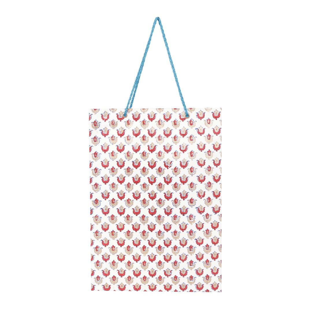 Block Printed Gift Paper Bag/Carry Bag Pack of 5