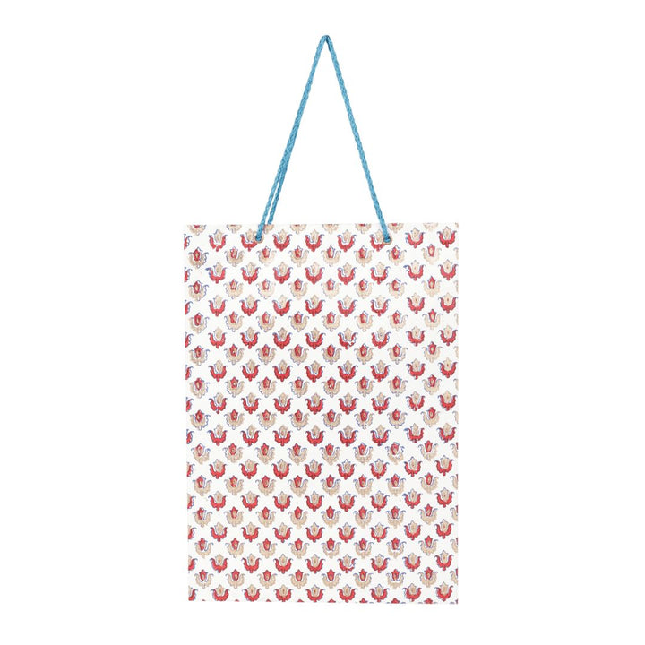 Block Printed Gift Paper Bag/Carry Bag Pack of 5