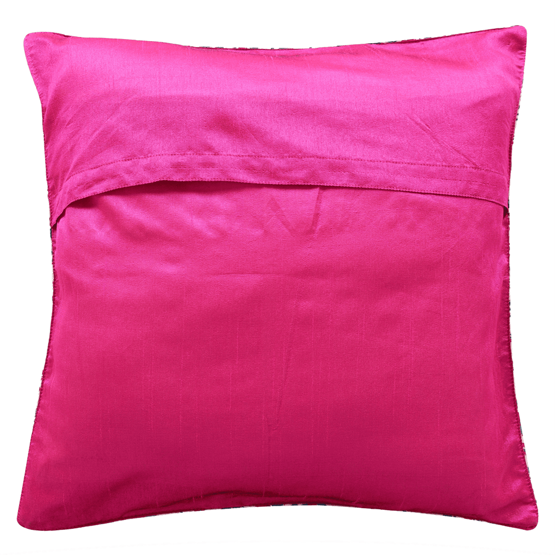 Indha Embroidered Cushion Covers Kantha-Embroidery | 16X16 Cushion Covers Set of 2 | Blue Cushion Covers | Home Furnishing | Home Decor | Corporate Gifting