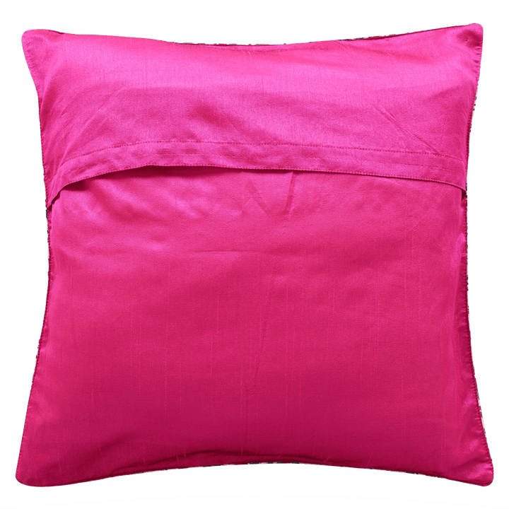 Indha Embroidered Cushion Covers Kantha-Embroidery | 16X16 Cushion Covers Set of 2 | Blue Cushion Covers | Home Furnishing | Home Decor | Corporate Gifting