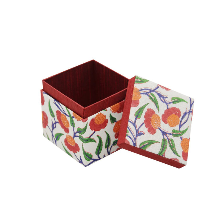 Multicolour Hand Block Printed Multiutility Gift Box