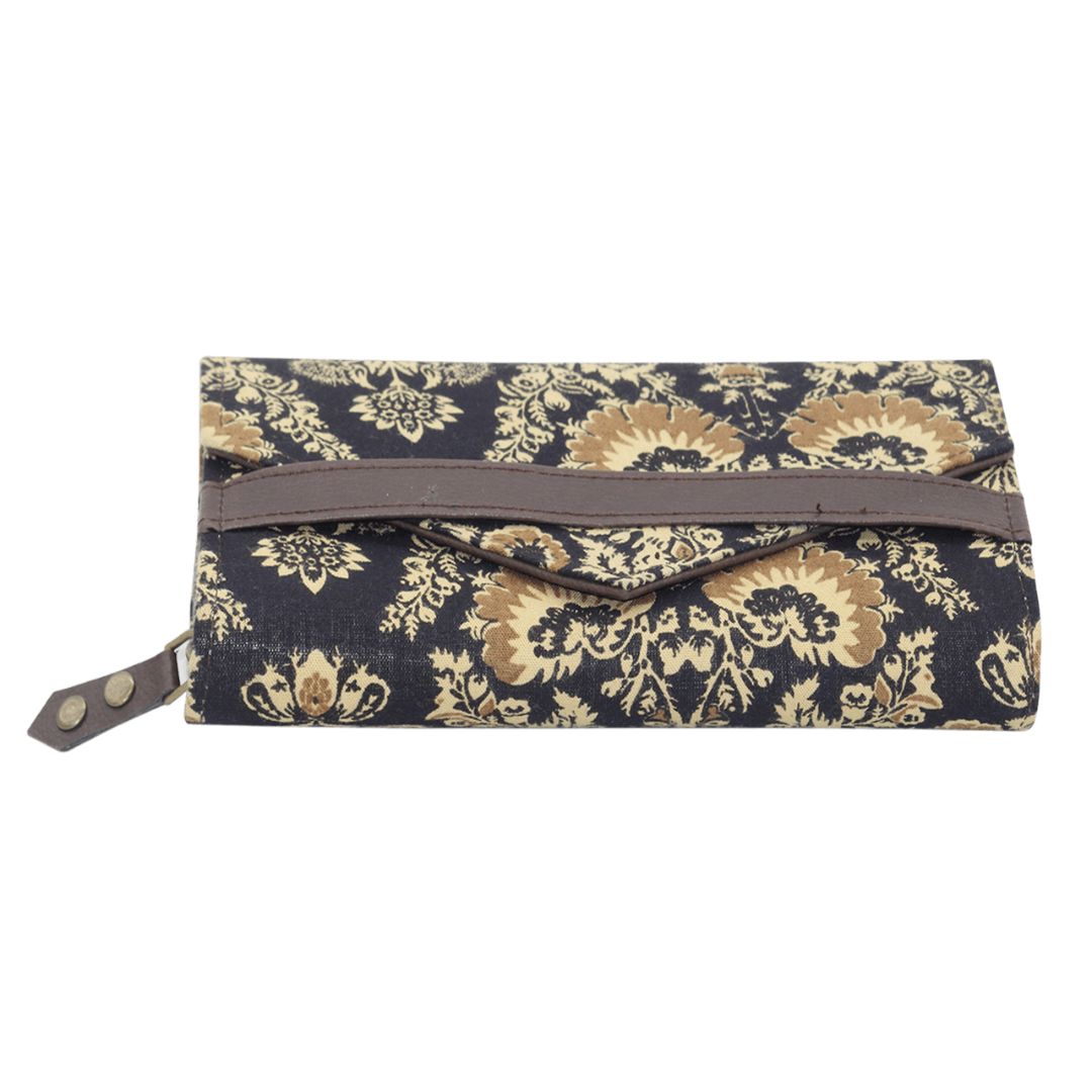 Block Printed Cotton Fashion Clutch for Girls/Women
