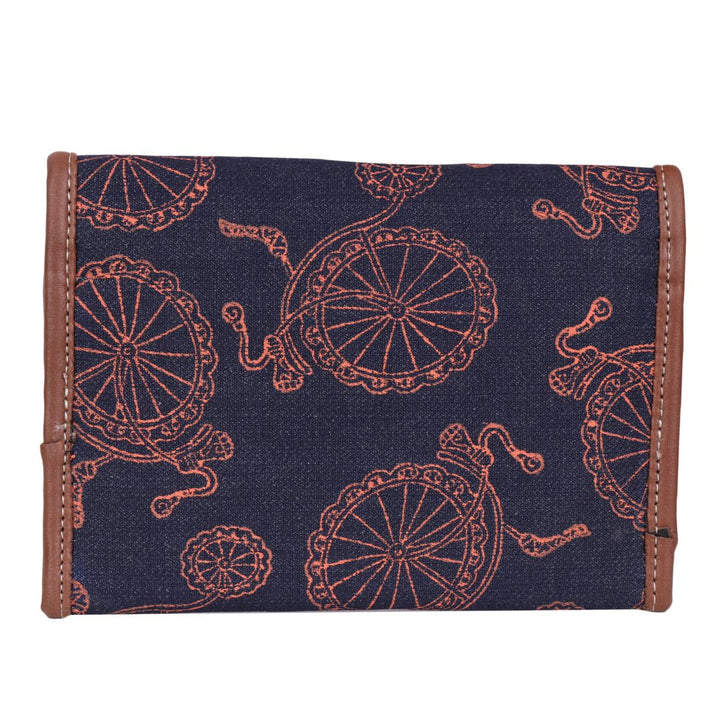 Indha Handcrafted Block Printed Card Holder | Mobile Case | Clutch Purse | Utility Clutch | Denim Clutch