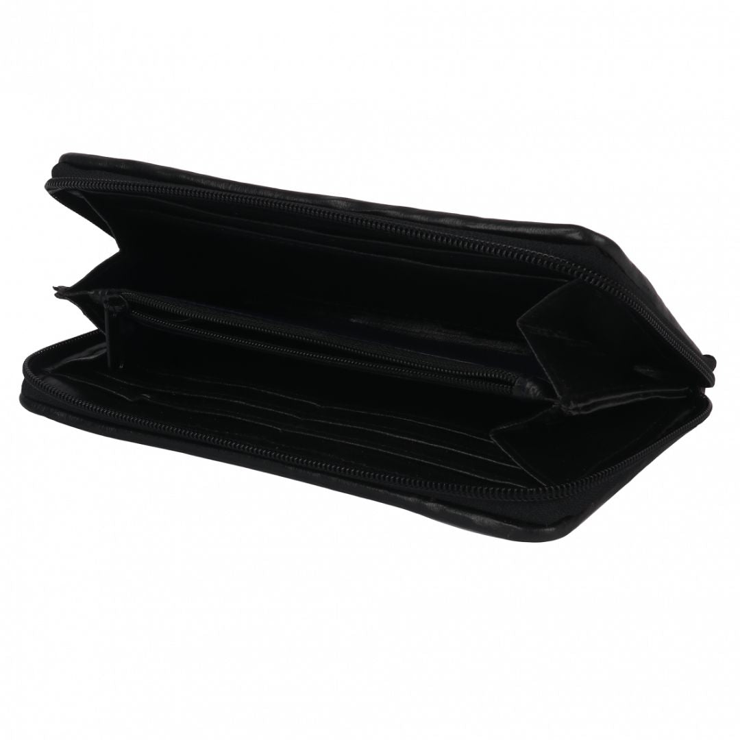 Doodle Art Hand Block Printed Blue Denim Clutch Purse for Girls & Women | Fashion | Accessory