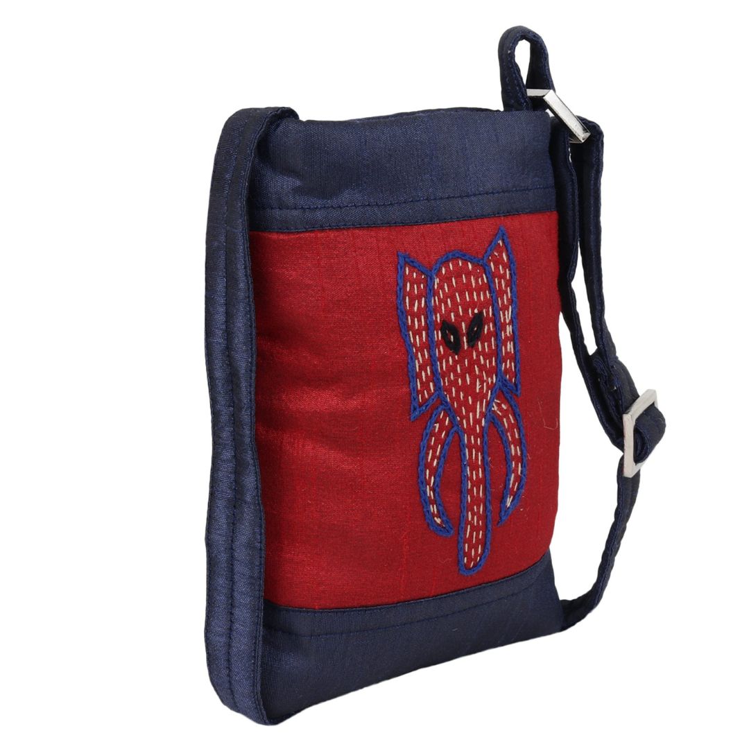 Indha Kantha Work Mobile Cover/ Pouch