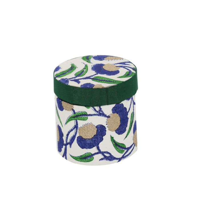 Round Shaped Hand Block Printed Gift Box