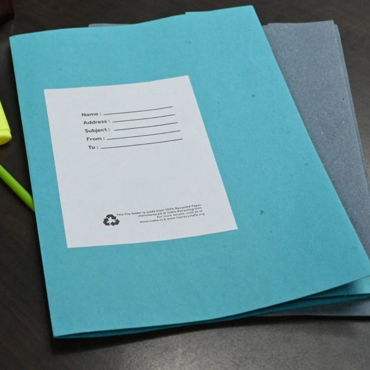 Handmade|Recycled Paper File Folder|Paper Utility | Pack of 10