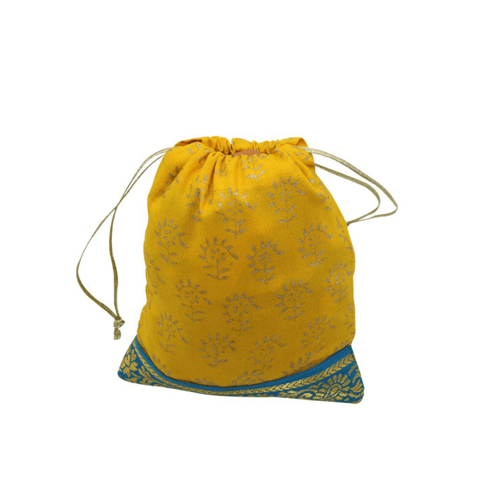 Block Printed Potli Pouch Set of 5