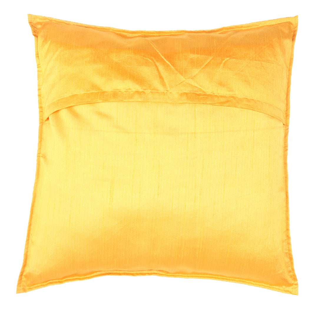 Cotton Hand Embroidered with Ethnic Block Print Cushion Covers Set of 2