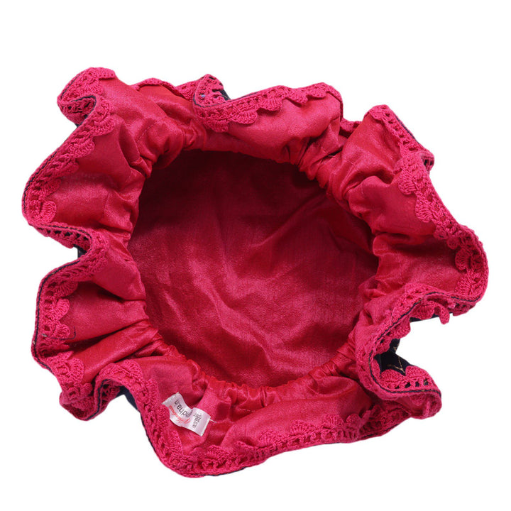 Party Wear Camel Print Navy Blue Colour Drawstring Gift Potli  (Blue)