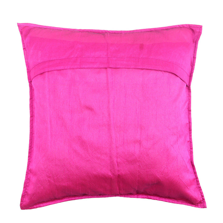 Cotton Hand Block Printed Fish Embroidered Motif Cushion Covers Set of 2