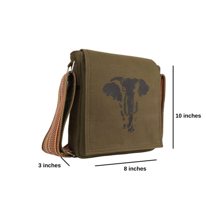 Indha Sling Bag for Men | Side Bag | Messenger Bag | Small Shoulder Bag for Men | Cross Body Bag for Travel Casual, Brown