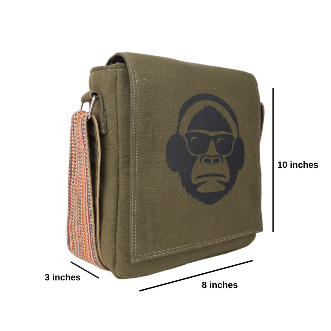 Indha Sling Bag for Men | Side Bag | Messenger Bag | Small Shoulder Bag for Men | Cross Body Bag for Travel Casual, Green