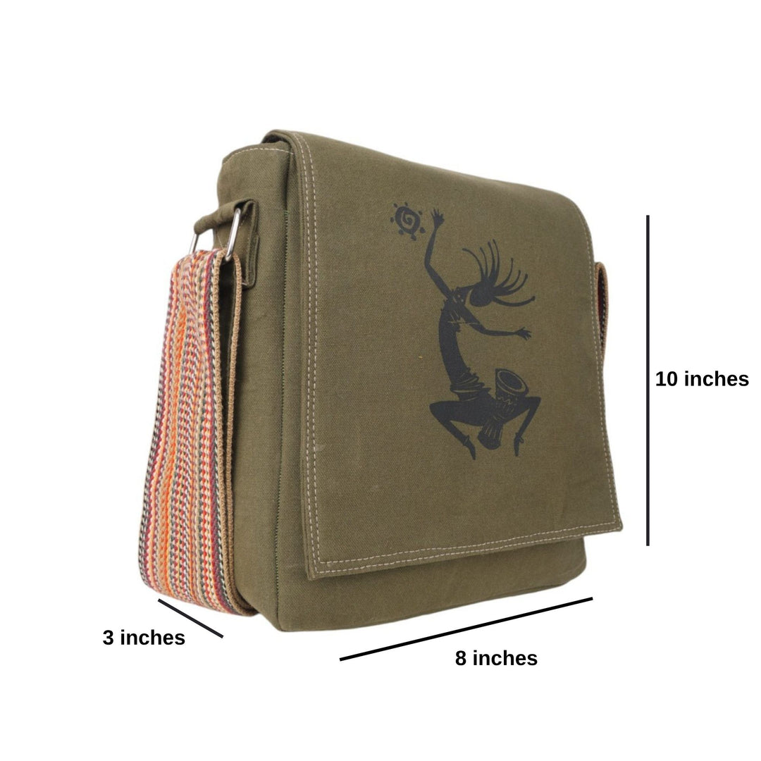 Indha Sling Bag for Men | Side Bag | Messenger Bag | Small Shoulder Bag for Men | Cross Body Bag for Travel Casual, Green