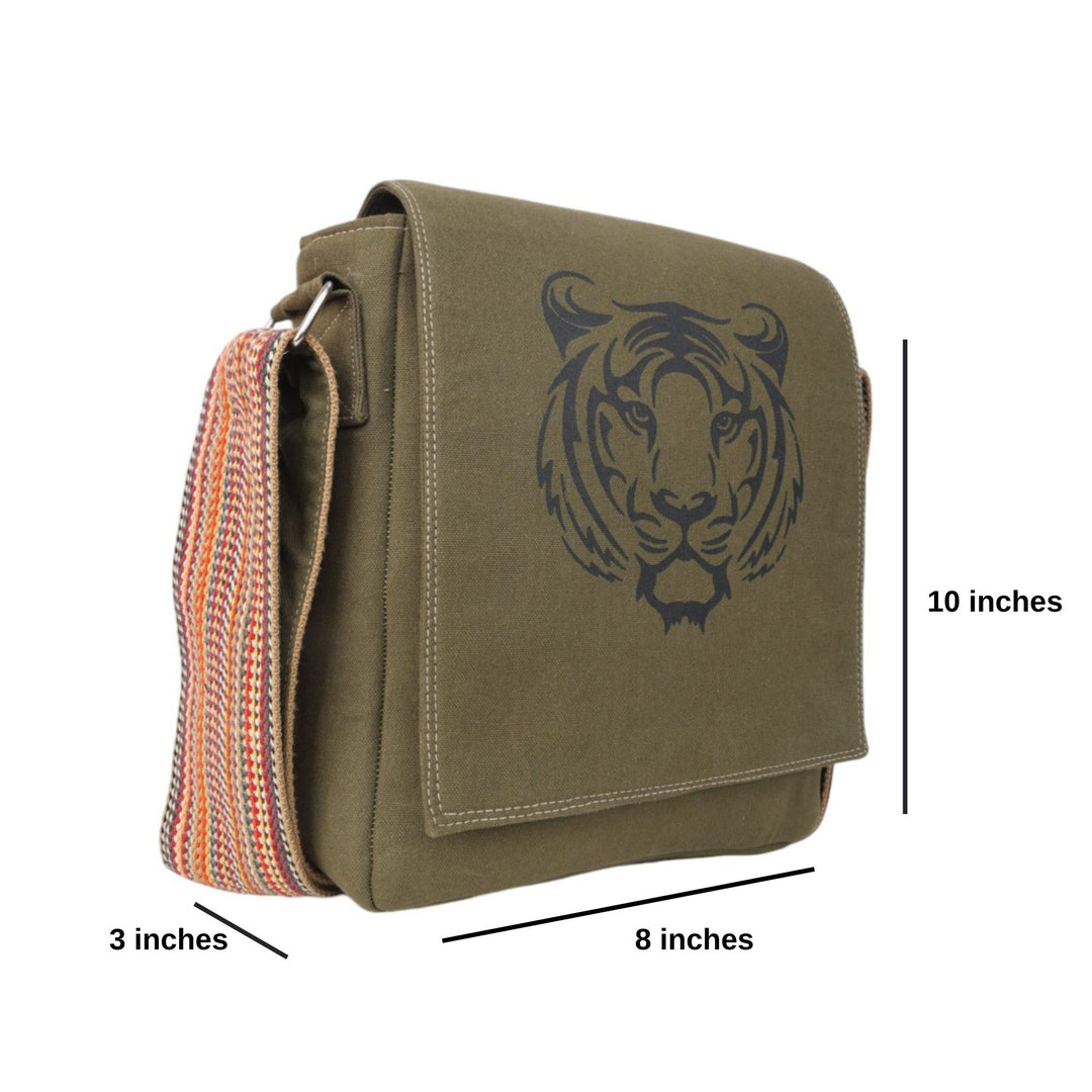 Indha Sling Bag for Men | Side Bag | Messenger Bag | Small Shoulder Bag for Men | Cross Body Bag for Travel Casual, Green