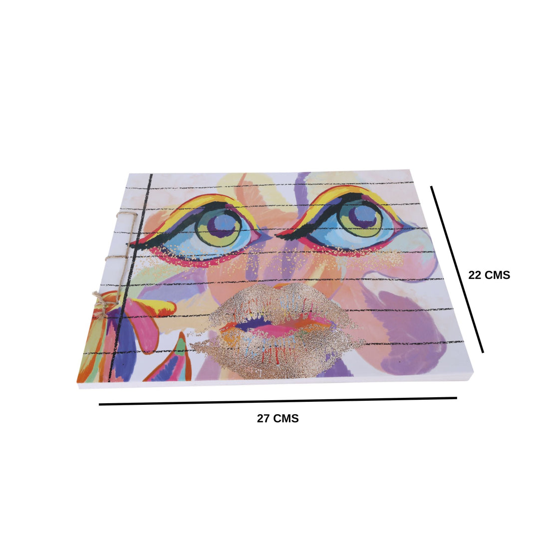 Indha Handcrafted Drawing Book Standard Size | Plain Sketch Pad For Kids Students And Artists | 25 White Blank Unruled Sheets | 22.0 X 27.0 Cm | Soft Cover Drawing Copy | Sketching Coloring Painting |