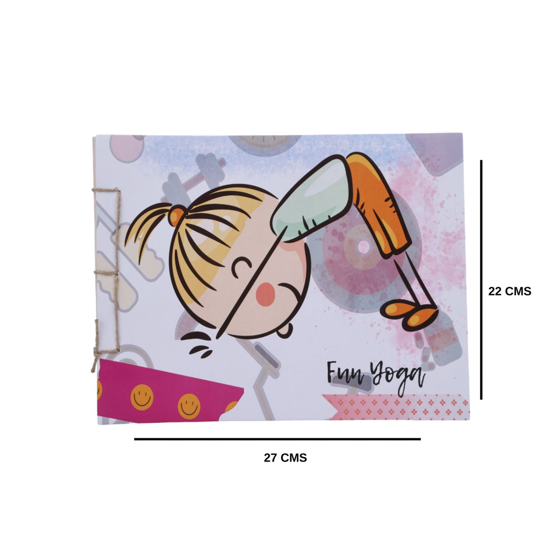 Indha Handcrafted Drawing Book Standard Size | Plain Sketch Pad For Kids Students And Artists | 25 White Blank Unruled Sheets | 22.0 X 27.0 Cm | Soft Cover Drawing Copy | Sketching Coloring Painting |