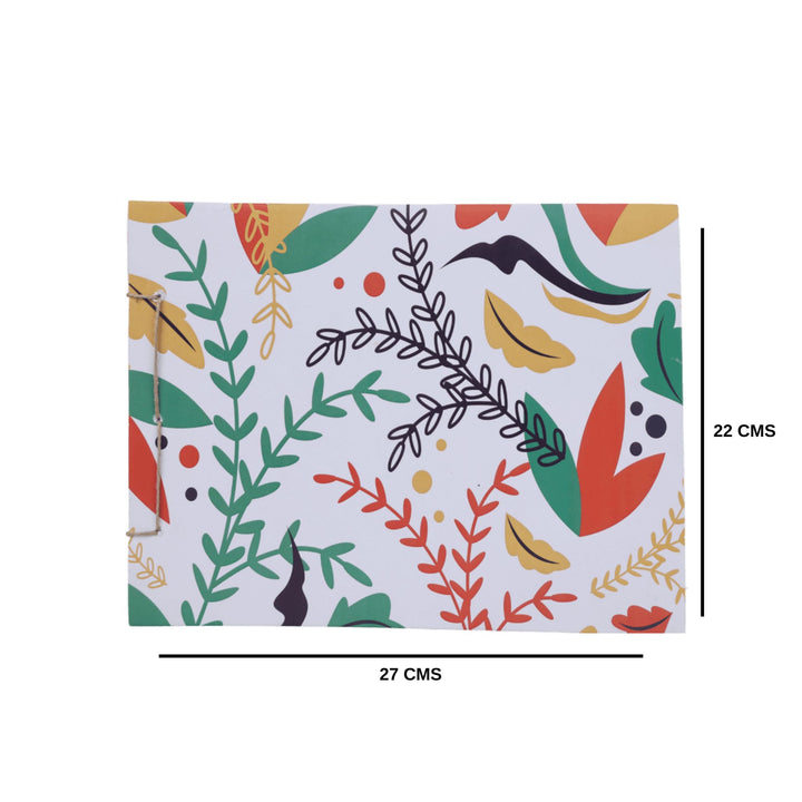 Indha Handcrafted Drawing Book Standard Size | Plain Sketch Pad For Kids Students And Artists | 25 White Blank Unruled Sheets | 22.0 X 27.0 Cm | Soft Cover Drawing Copy | Sketching Coloring Painting |