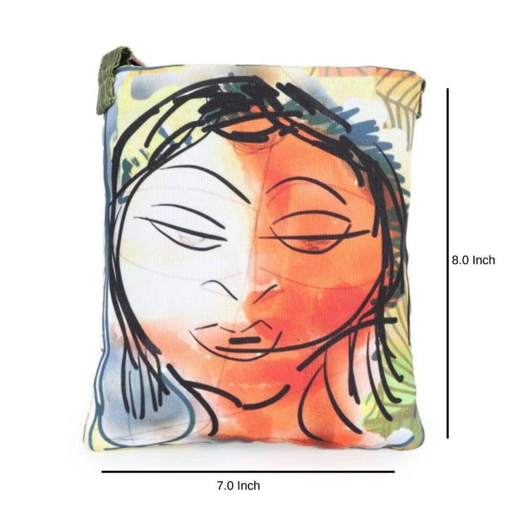 INDHA Women Face Print Sling Bag For Girls &amp; Women