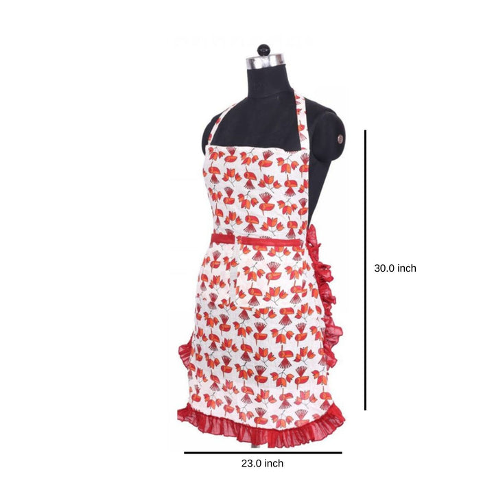 Hand Block Printed Cotton Apron for Home/Kitchen
