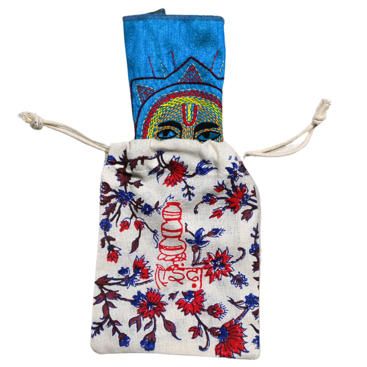 Indha Folk Sun Face Hand Embroidery Panel – Radiant Solar Motif on Dupion Silk | Ethnic Wall Decor | DIY &amp; Gift