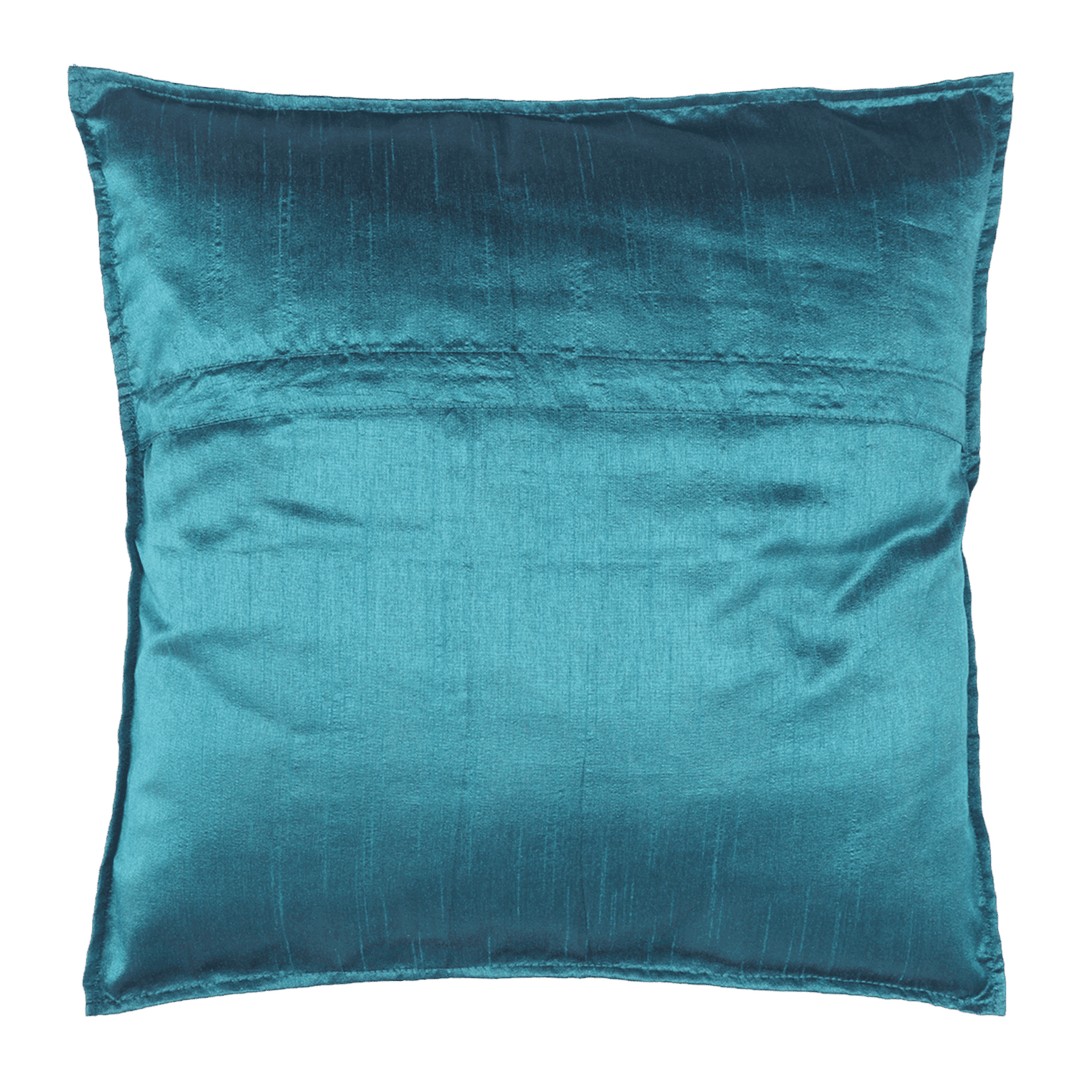 Maroon Colour Dupion Silk Fish Embroidered Cushion Covers Set of 2