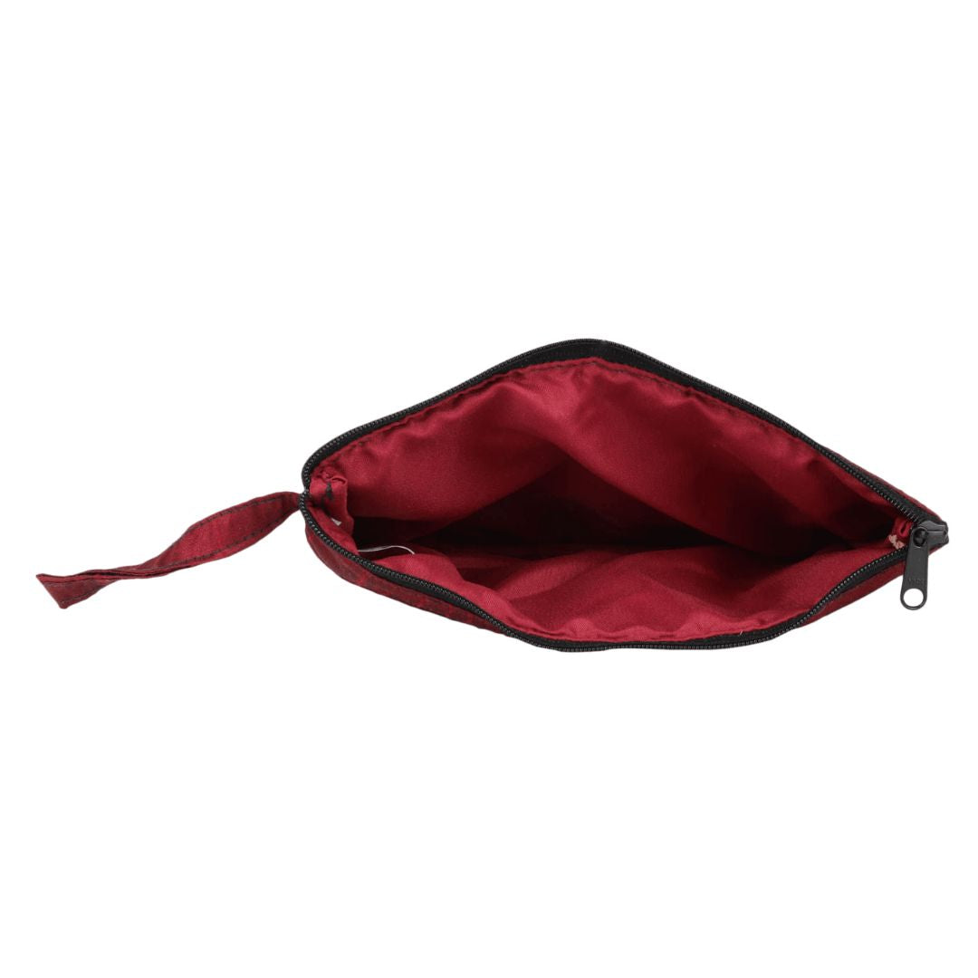 INDHA Maroon Colour Multipurpose Pouch/Utility Pouch/Travel Organizer