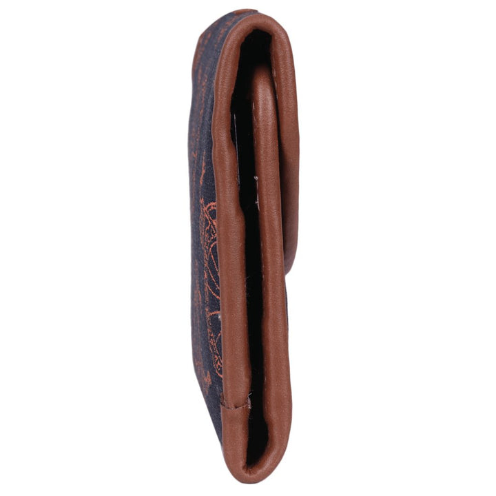 Indha Handcrafted Block Printed Card Holder | Mobile Case | Clutch Purse | Utility Clutch | Denim Clutch