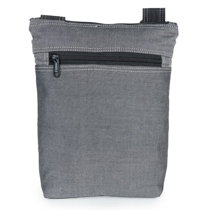 INDHA Hand-Embroidered Denim Sling Bag