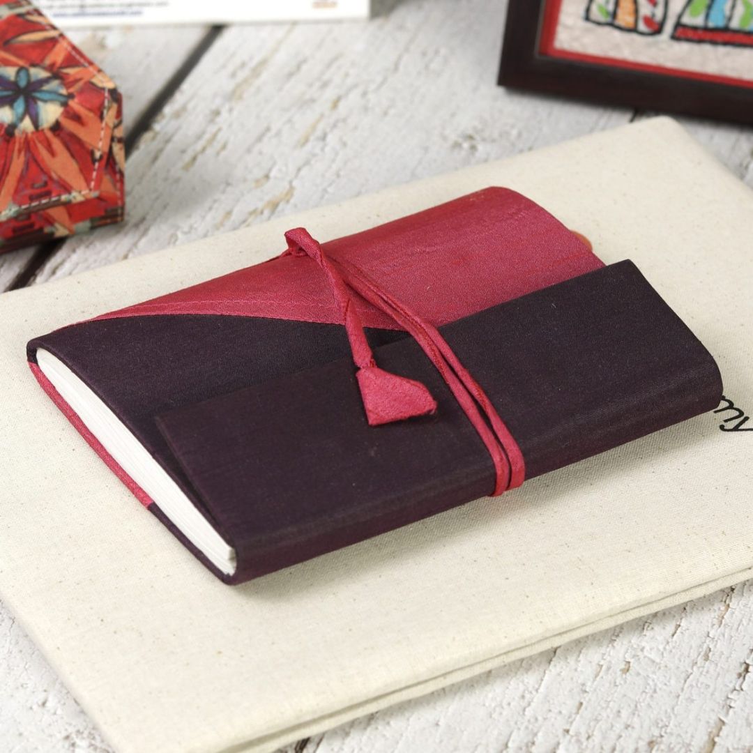 INDHA Handmade Recycled paper Fabric Diary