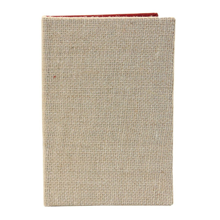 INDHA Maroon Colour Hand-Embroidered Recycled Paper Diary
