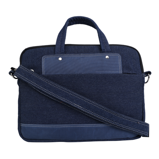 Indha Eco-Friendly Recycled Denim Laptop Bag – A Sustainable and Trendy Carry-All for Work, Travel, and Everyday Use