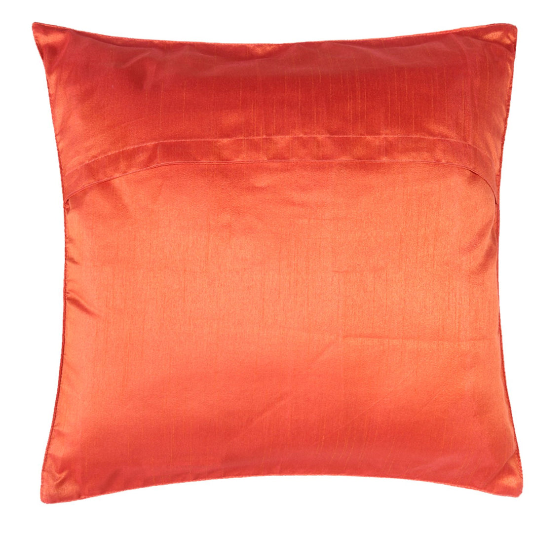 Indha Hand Block Printed Cushion Covers Flower &amp; Birds Print | 16X16 Inches Cushion Covers Set of 2 | Cotton Cushion Covers | Home Furnishing | Home Decor | Corporate Gifting