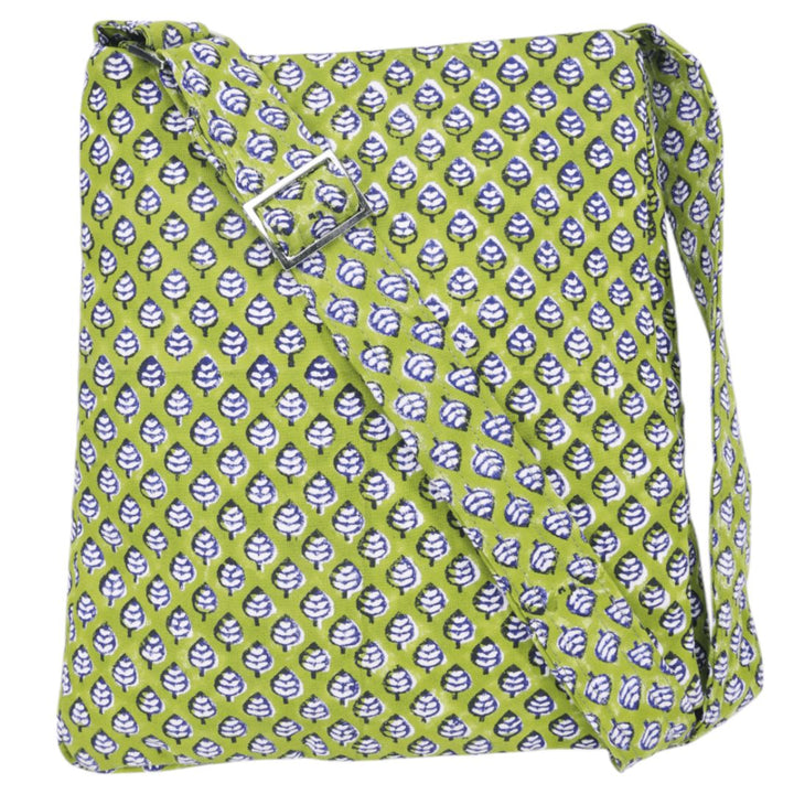 Indha Hand Block Printed Cotton Sling Bag For Women