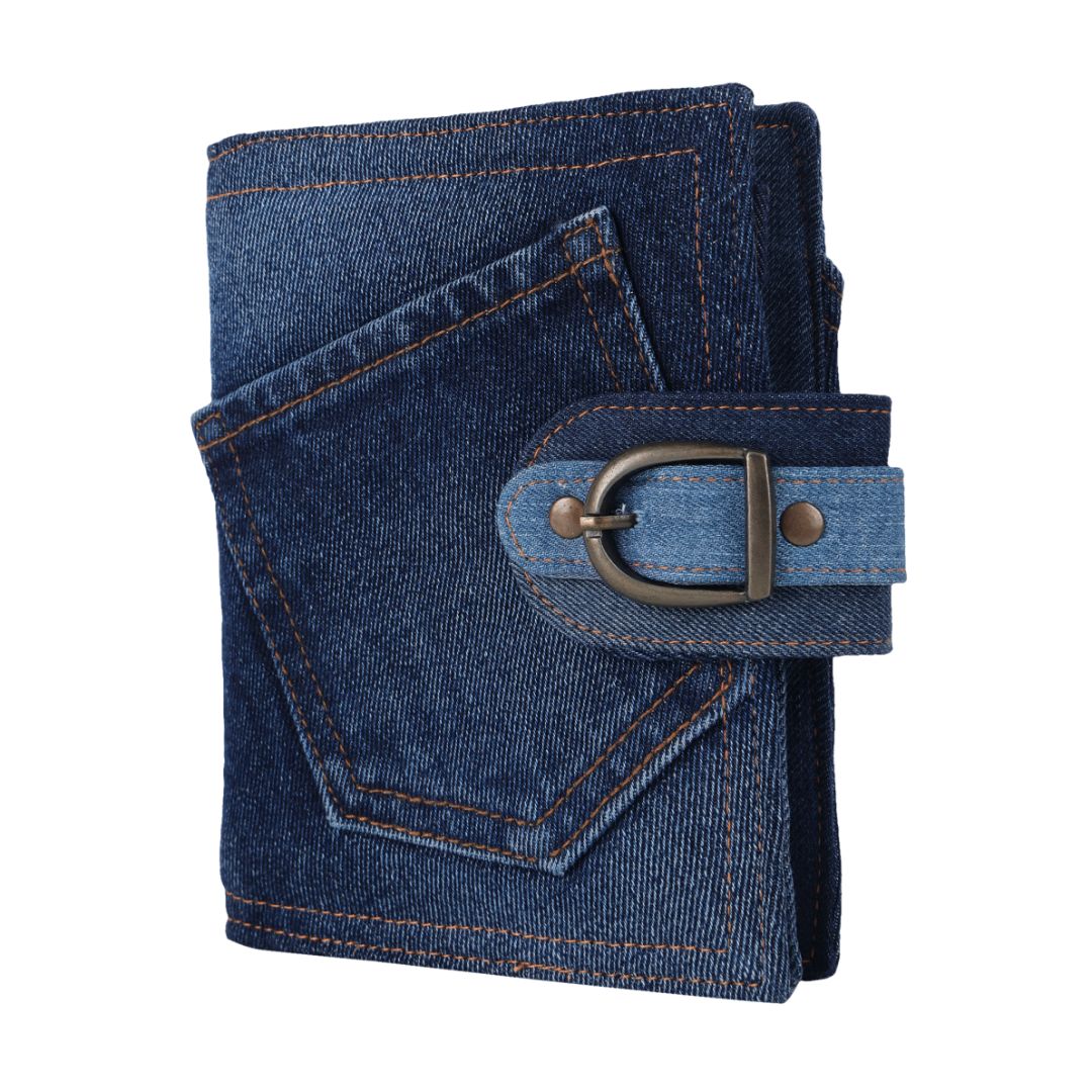 Indha Handcrafted Sustainable Denim Diary  | Denim Cover Diary | Corporate Gifting | Recycled Paper Diary | Rulled Line | 120 Pages Diary | Paper Diary