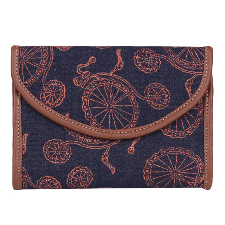 Indha Handcrafted Block Printed Card Holder | Mobile Case | Clutch Purse | Utility Clutch | Denim Clutch