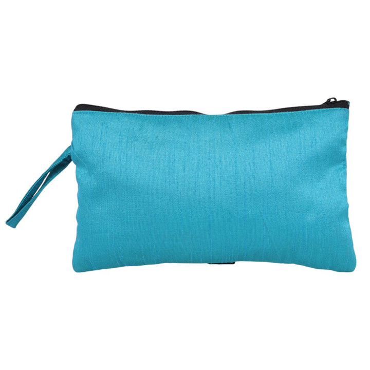 Indha Eyes Embroidery Pencil Pouch Bag Case with Zip for Students, School Supply Organizer Stationery Zip Pouch Bag for Kids Return Gifts