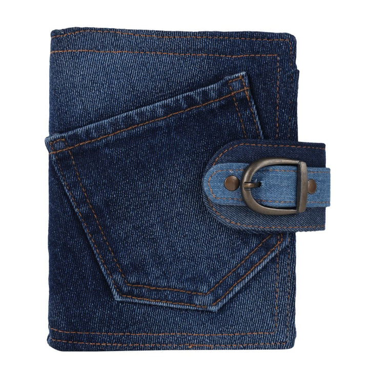 Indha Handcrafted Sustainable Denim Diary  | Denim Cover Diary | Corporate Gifting | Recycled Paper Diary | Rulled Line | 120 Pages Diary | Paper Diary