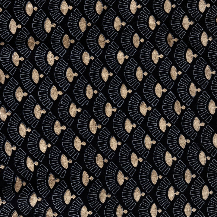 INDHA Japanese Hand Fan Block Printed Cotton Fabric