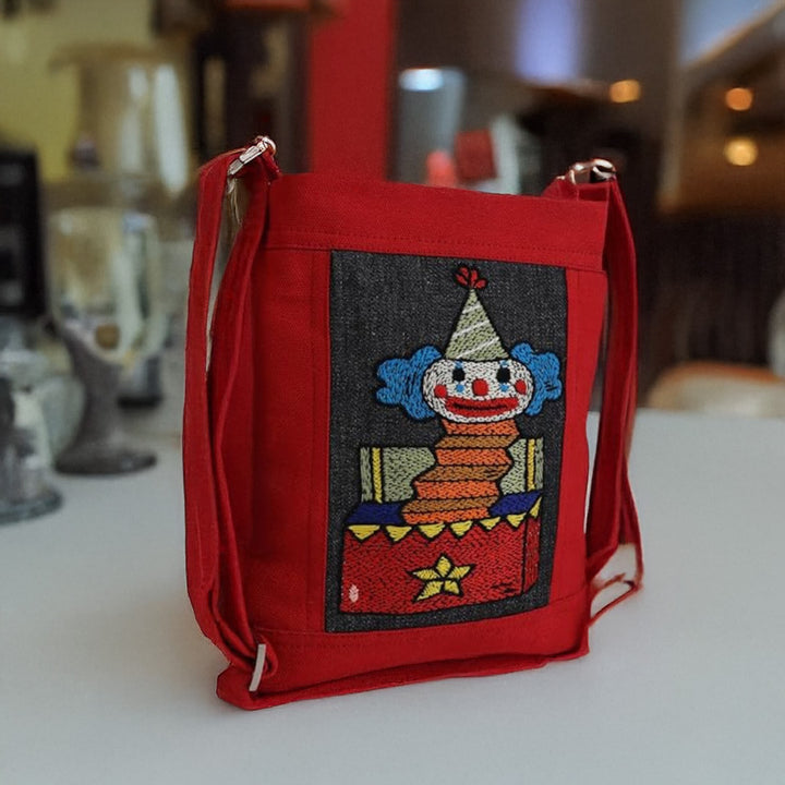 Indha Kids Sling Bag for Girls (Ages 9–12) – Handmade & Hand-Embroidered Crossbody Bag | Ideal Gift for Birthdays, Return Gifts, Holidays & Festivals