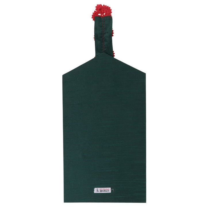 Indha Horse Embroidered Wall Hanging with Mirror | Handcrafted in Repurposed Wood | Artistic &amp; Eco-Friendly Décor | Symbol of Strength &amp; Positivity