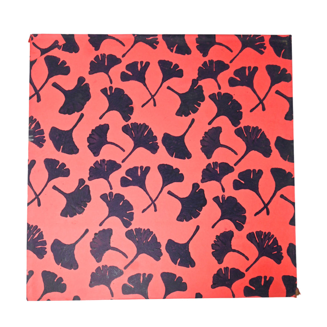 Indha Boho Tree Wall Art | Hand-Painted on Wood Appliqué | Framed in Repurposed Wood with Vegan Leather Back | Sustainable Acrylic Décor